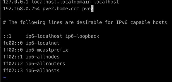 Proxmox(pve)修改节点主机名、IP