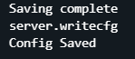 server.writecfg